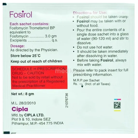 fosirol sachet 8 gm
